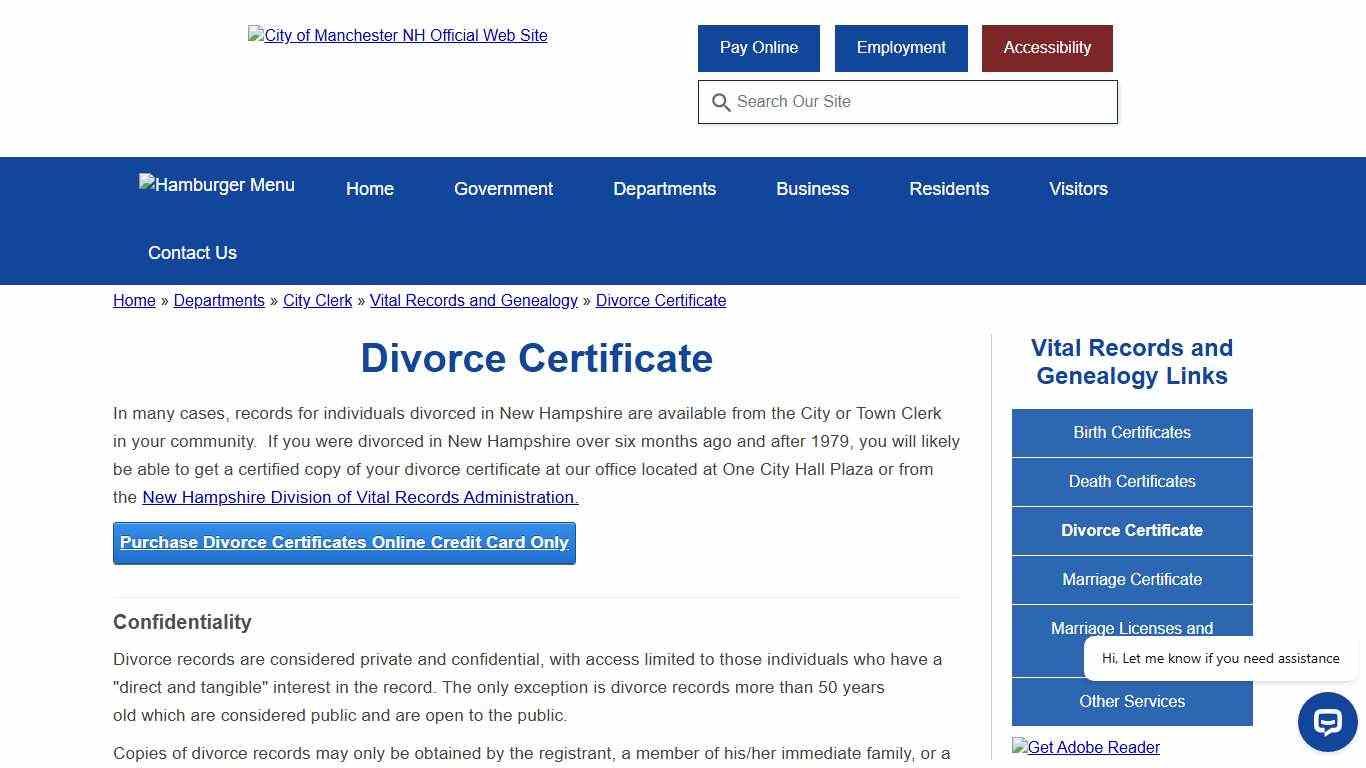 Divorce Certificate